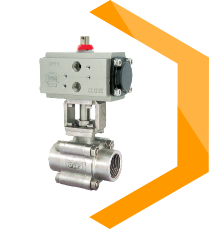 Screwed End Ball Valve with Actuator